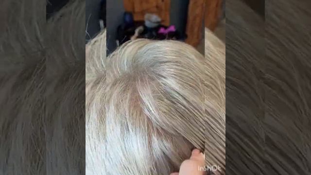 Окрашивание суперблонд короткая стрижка Coloring superblond on short hair #суперблонд#coloring#blon