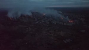 Битва за Угледар продолжается. Кадры с БПЛА.