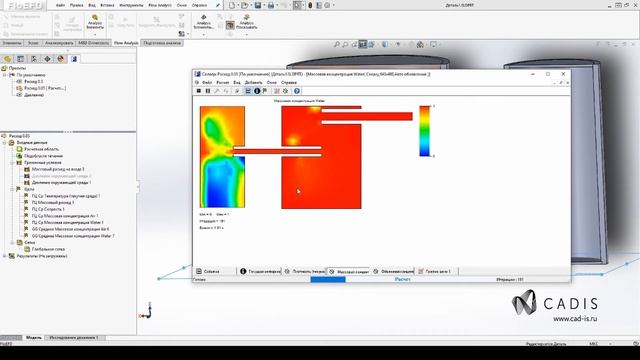 FloEFD (Flow Simulation) Моделирование свободной поверхности смотреть онлайн