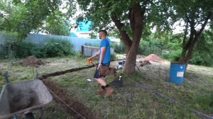 Траншея, фундамент, блоки