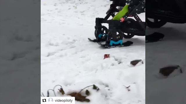 Видео-отзыв Wheelblades XL лыжи на коляску смотреть онлайн