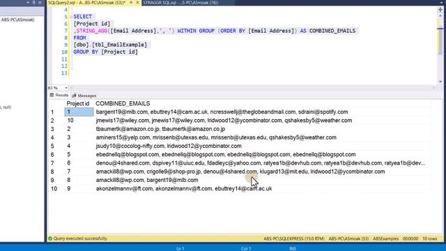 Combine Multiple Rows into One Cell Using SQL смотреть онлайн