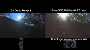DJI Osmo Pocket 3 vs. Sony FX30 HDR