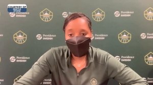 Seattle Storm head coach and players REACT to their BIG WIN against Minnesota Lynx