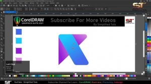 K Letter Logo | CorelDRAW 2021 tutorial in Hindi by Ashish | Simplified Tuts