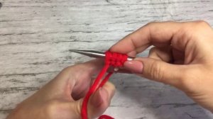 Набор петель для шапочек с отворотом (обратный набор петель)