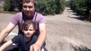 Обкатываем квадрик с дочью))