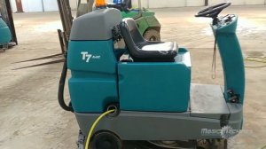 Tennant T7 Installation and overview of first use on site. Micro Rider Floor Scrubber-Dryer