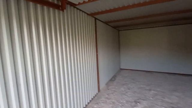 Гараж пенал разборный металлический под микроавтобус Зелёный мох 3.40х5.80х2.40м смотреть онлайн