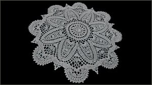 Красивая салфетка крючком. Вязание салфетки. Ажурная салфетка. Часть 3.