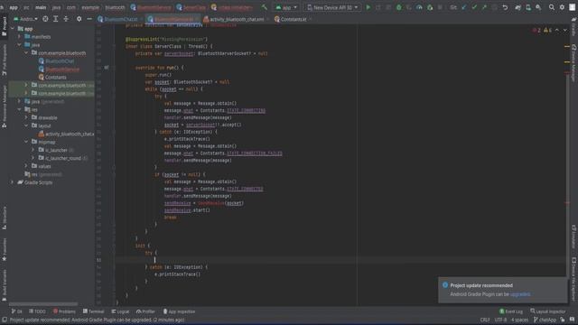 Bluetooth Chat App Complete Tutorial Kotlin Android Studio in Hindi