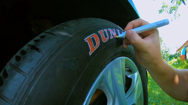 Маркеры для шин ? Чем подкрасить колеса смотреть онлайн