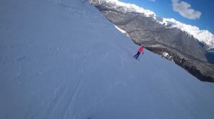 Роза-Хутор, трасса Каскад. Камера Sony FDR-X3000