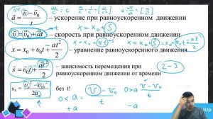Кинематика (прямолинейное равномерное и равноускоренное движение)
