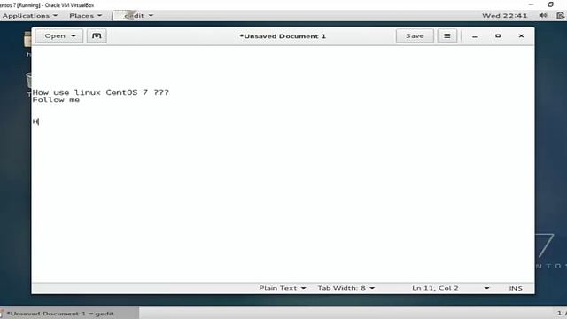 How create folder and check folder list in Linux CentOS 7 Part 1 смотреть онлайн