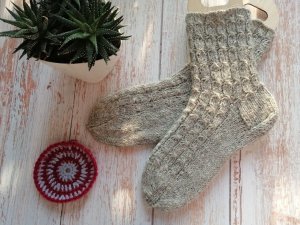 №262 Готовы еще одни женские носочки из рассказовской шерсти 🧶🧶🧶Носки спицами женские #вязание