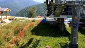 на канатке "Волчья скала" (Роза хутор)