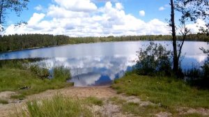 Дорога Черное озеро - Сосновый Бор [2/9] Черное озеро: полуостров и пляж на нем