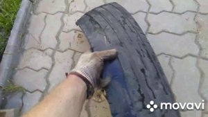 Применение старых покрышек в огороде