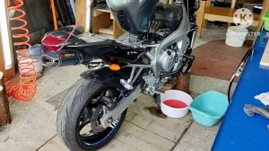 ? YAMAHA FZ6 2005. ЧАСТЬ 2. ЗАМЕНА АНТИФРИЗА С ПРОМЫВКОЙ, ТОРМОЗНОЙ ЖИДКОСТИ ЗАДНЕГО СУППОРТА