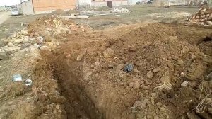 Траншея под каменный фундамент 6×7 м