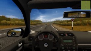 POV Driving VOLKSWAGEN GOLF MK5 - City Car Driving