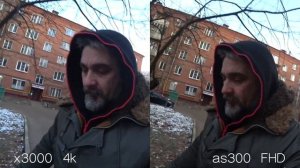 Наглядно. Sony x3000 и AS300 в 4k