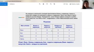 Решение задачи табличным методом. Информатика 6 класс.