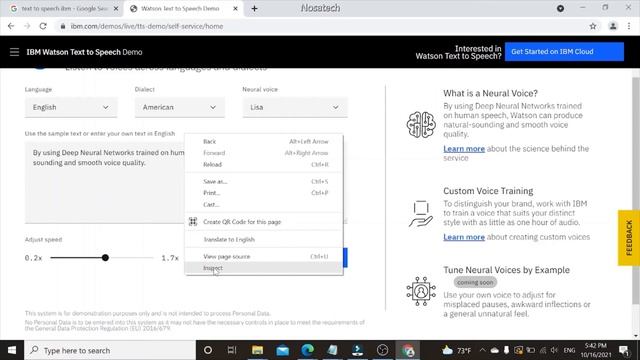 text to speech using IBM Watson's Website смотреть онлайн