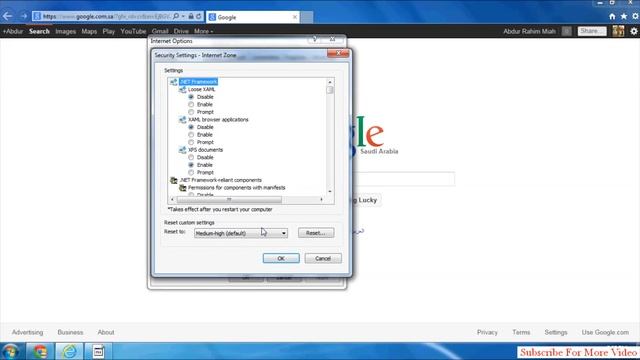 How to Disable Javascript in Internet Explorer - Bangla