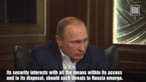 Vladimir Putin about NATO extension