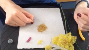 НАРЦИССЫ из БИСЕРА. Tutorial:Beaded Daffodils. БИСЕРОПЛЕТЕНИЕ для НАЧИНАЮЩИХ