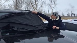 ЧЕХОЛ от наледи и снега для лобового стекла