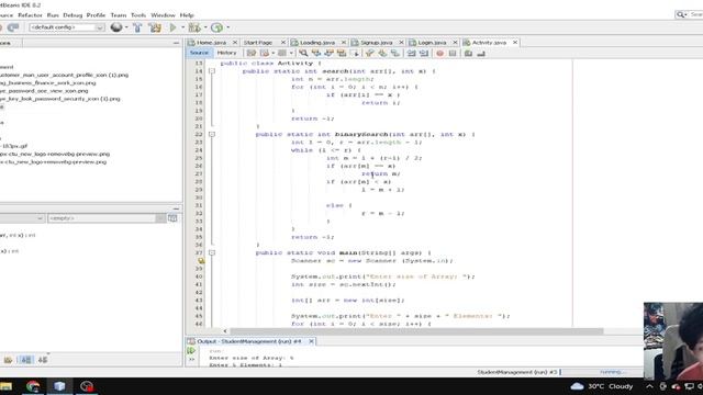 Searching Algorithms - Java