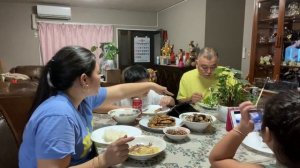 MUKBANG GRILLED PORK & CHICKEN FOR DINNER + LELIAN & ANTHONY FAMILY 🇯🇵🇵🇭♥️