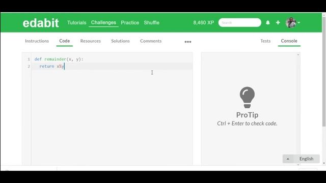 Return the Remainder from Two Numbers with python