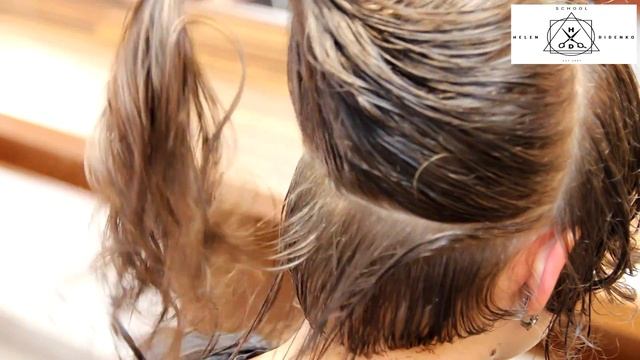 Стрижка на вьющихся волосах в технике АВС Елена Диденко смотреть онлайн