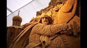 Скульптурная композиция из песка _ Святая Русь (2012).mp4