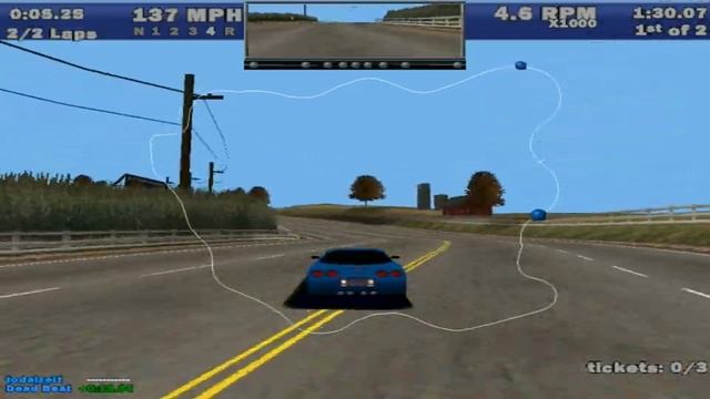 NeedForSpeedIII-HotPursuit(1998,PC)-Hot Pursuit mode, Hometown map