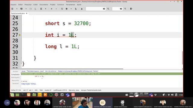 Aula LP - 006 - Introdução a Linguagem Java - Parte 04 смотреть онлайн