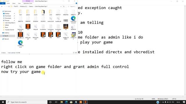 Black Ops 2 unhandled exception caught windows 10 fix смотреть онлайн