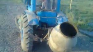 Прицепной бетономешалка