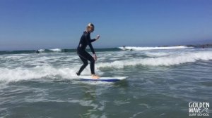 Наталья - первая волна. Урок серфинга на пляже Венис, Лос Анджелес