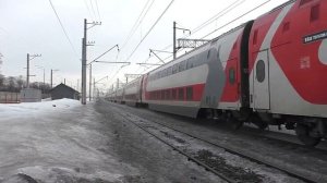 Электровоз ЭП20-080 (ТЧЭ-6) с поездом "Дневной экспресс (двухэтажный)" №737Ж Воронеж - Москва.