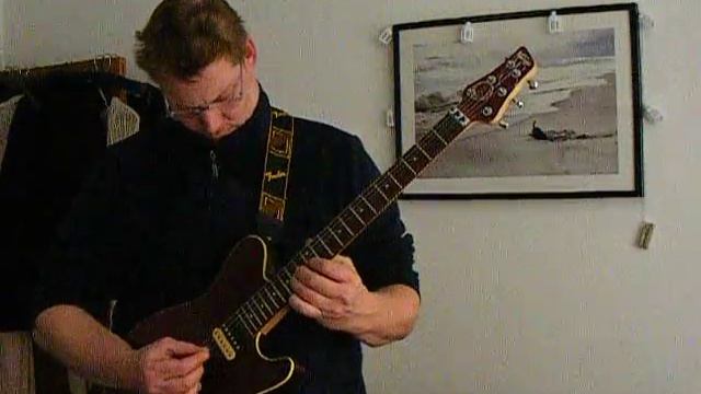 VH51-FP Electric Guitar by Vintage through a VOX WAH pedal & VOX VT40+ Amp смотреть онлайн