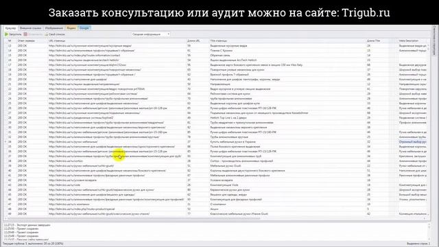 SEO-аудит сайта. Интернет-магазин фурнитуры для мебели. Проверка сайта на SEO-ошибки.