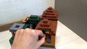 Мир  Minecraft собранный из LEGO