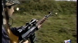 Соревнования по стрельбе по бегущему кабану среди охотников