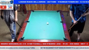 Mark Magnolia V Mitchell Maynard – R21 - $1k Mid – 11/3/23 – Loose Rack Billiards - 4k