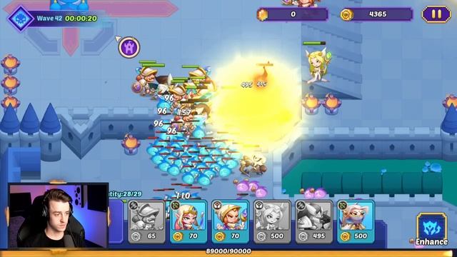 Fantasy Arcade WAVE 40+ is IMPOSSIBLE - Idle Heroes смотреть онлайн